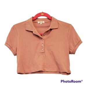 Heart&hips  polo crop top